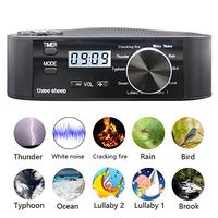 three sheep White Noise Machine 10 Nature Sound, Soothing Sound Machine for Sleeping, 10 Levels of Volume,Timer Function, Clock, Power by AA Batteries or Plug in(No Alarm Cloc)