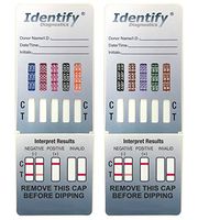 5 Pack Identify Diagnostics 10 Panel Drug Test Dip - Testing Instantly for 10 Different Drugs THC, COC, MOP, OXY, MDMA, AMP, BAR, BZO, MET, MTD ID-CP10-DIP (5)