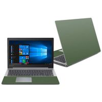 Mightyskins Skin Compatible with Lenovo Ideapad 330 15" (2018) - Solid Olive | Protective, Durable, and Unique Vinyl Decal Wrap Cover | Easy to Apply, Remove, and Change Styles | Made in The USA