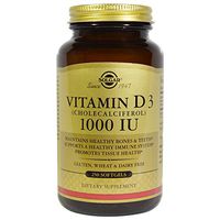 Solgar, Vitamin D3 (Cholecalciferol), 1000 IU, 250 Softgels - 2pc