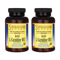 Swanson Amino Acid Acetyl L-Carnitine Hcl 500 Milligrams 120 Veg Capsules (2 Pack)