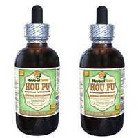 HOU Pu (Magnolia officinalis) Glycerite, Dried Bark Alcohol-Free Liquid Extract (Brand Name: HerbalTerra, Proudly Made in USA) 2x2 fl.oz (2x60 ml)