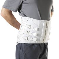 Lumbosacral Corset, Disc Alignment, Spine Posture, Adjustable Front, Short