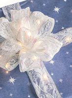 Sullivans 36 Sparkled Light Bow White