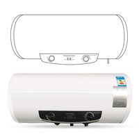 Electric Hot Water Heater,vinmax 110v 13 Gallon/ 50L Tank Faucet Quick Heating Tap Shower Water Heater for Bathroom,US SHIPPING