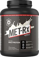 MET-Rx Natural Whey Protein Powder, Vanilla, 5 lb., Easy Mix Protein Powder, 23 g Protein, 5g BCAAs from Ultra Filtered Whey Protein, For Pre/Post Workout, Gluten Free