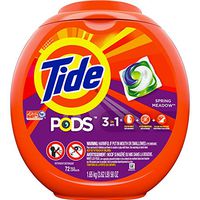 Tide 50978 Detergent Pods, Spring Meadow Scent, 72 Pods/Pack