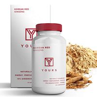 Authentic Korean Red Panax Ginseng - 10% Ginsenosides - Organic 750mg Korean Red Ginseng - 30 Day Supply - Potent Red Ginseng Boosts Energy & Focus - Korean Ginseng Amplifies Cognition