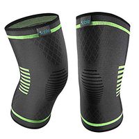 Upgraded Knee Brace 2 Pack Compression Sleeves Support for Women & Men, FDA Registered Wraps Pads for Running, Pain Relief, Injury Recovery, Basketball and More Sports