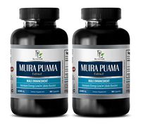 Male Extra Enhancement Pills - Muira PUAMA Extract - Male Enhancement - Increases Energy Levels - LIBIDO Booster - Brain Memory Pills - 2 Bottles (180 Capsules)