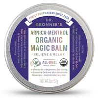 Dr. Bronner's - Organic Magic Balm (Arnica-Menthol, 2 Ounce) - Made with Organic Beeswax and Organic Hemp Oil, Relieves and Relaxes Sore Muscles and Achy Joints, Moisturizes and Soothes Dry Skin