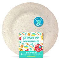 Preserve 71103 Compostable Small 7 Inch Side Plates Kitchen Supplies, Natural