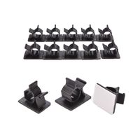Ingerik 10pcs Adhesive Wire Adjustable Cable Clips Clamps