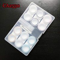 6 Pack Colored Contact Lens Case, Sight Savers with Box Container Soak Storage,Portable Lens Case, No Leak Seal Washer Box,Kit Travel Cases Kit