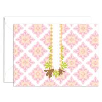 Signature Line Honey Bees Note Card (1 Folded Note Card + 1 Envelope) in White | Rungtong & Co. Stationery Line