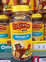 Omega-3 DHA Gummy Vitamins for Kids, 180 Count by Lil Critters