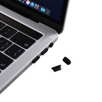 Anti Dust Plug Set Compatible MacBook Pro 16 A2141 /MacBook Air 13 2018 A1932 /2016-2018 New MacBook Pro 13 15 A2159 A1989 A1990 A1706 A0707 A1708 (Black)