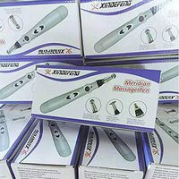 5-in-1 Acupuncture Pen Energy Acupuncture Pen with 5 Massage Head Electronic Meridians Laser Acupuncture Massager Relief Pain Tools,giftboxbluewithbattery