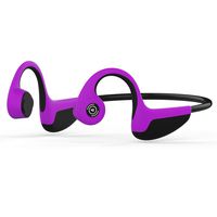 Bone Conduction Headphones,IHUAQI Open Ear Design Wireless HiFi Stereo with Microphone Sport Bluetooth Headset,Gym,Running,Cycling,IPX5 Waterproof (Purple)