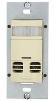Leviton OSSMT-MDI Ultrasonic/Infrared, Dual-Relay Multi-Technology Wall Switch sensor, 2400 Sq. Ft Major & 400 Sq. Ft Minor Motion Coverage, Ivory