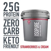 Isopure Zero Carb, Vitamin C and Zinc for Immune Support, 25g Protein, Keto Friendly Protein Powder, 100% Whey Protein Isolate, Flavor: Strawberries & Cream, 7.5 Pounds (Packaging May Vary)