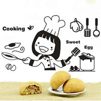 Xisheep Wall Sticker, Kitchen Beautiful Poem Removable Wall Sticker Bedroom Backdrop Art Decal DIY Garden Decor Home Decorations, for Home DIY As Shown