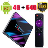 Android TV Box H96 Max RK3318 4K Android 9.0 Smart TV Box 4G/64G with 2.4G/5G Dual WiFi Support and Remote Control