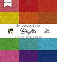 DCWVE DCWV Specialty Stack-6 x 6-Single-Sided-Glitter Brights-Glitter-24 Seat PS-006-00117, Other