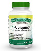 Health Thru Nutrition Ubiquinol 200mg Eaf Coq10 (Enhanced Absorption Formula Coenzyme Q10 as Kaneka Ubiquinol) 90 Softgels, 90 Count