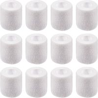 12 Pieces Adhesive Bandage Wrap Stretch Self-Adherent Tape for Sports, Wrist, Ankle, 5 Yards Each (White, 2 Inches)