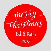 20 Personalized Merry Stickers (GT2)