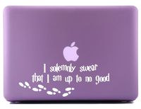 I Solemnly Swear That I Am up to No Good Decorative Laptop Skin Decal