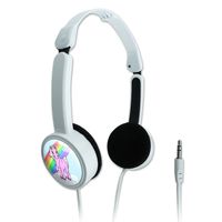 Novelty Travel Portable On-Ear Foldable Headphones Fantasy Mythical Creatures - Unicorn Pony Rainbow Pink