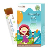 Kids Immunity Lactic Acid Bacteria Vitamin B2, E Peach Flavor Calcium Lactate Immune Booster Functional Jelly Match Q Dietary Supplement (10 Sachets/Box)