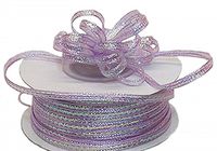 3mm-1/8" Organza Pull Bow Ribbon Lavender 50yd