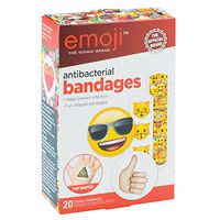 Emoji Antibacterial Bandages - First Aid Kid Supplies - 1440 Per Pack