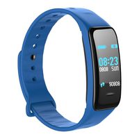 Sport Fitness Tracker BT Heart Rate Monitor Blood Presure Smart Bracelet for iPhone iOS Samsung Android for Men Women Kids-C1Plus (Blue)