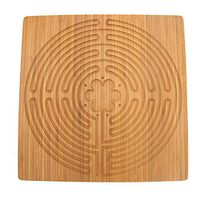 Chartres Finger Labyrinth for Mindfulness and Meditation. Reduce Stress with Labyrinth Finger Meditation. (Square-Chartres-Large)