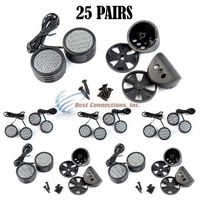 25 PACK 500w High Frequency Car Truck Stereo Super Tweeters Built-in Crossover XTC-3300