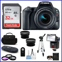 Canon EOS Rebel SL2 DSLR Camera with 18-55mm Lens Bundle (12 Piece Bundle)