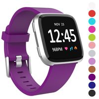 Humenn Bands Compatible with Fitbit Versa/Versa 2/Versa Lite/SE, Silicone Adjustable Replacement Classic Accessory Wristband Fitness Straps for Women Men