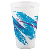 SOLO Cup Company Jazz Waxed Paper Cold Cups, 12 oz, Tide Design - 2,000 cups.