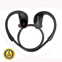 DoTech Bluetooth Headphones Sports Wireless Headphones Sweatproof Stereo Headset for Running, Workout Exercise with Mic (Black)