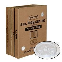 Dart Foam Cup Lids, 1000 Count