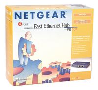 Netgear FE104 100Mbps 4-Port Fast Ethernet Hub