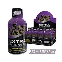 5-hour ENERGY Shot, Extra Strength, Grape, 1.93 Ounce, 12 Count