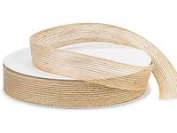 Pack Of 1, Solid Woodland Natural Ribbon 1" X 25 Yards Burlap & Polyester Blend Perfect For Natural Look To All Occasion