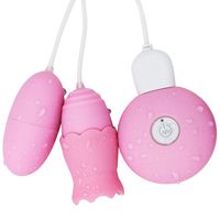 BUBUCAST 20 Speed USB Charging Tongue Comfortable Toys Shrinking Breast Suck and Double Jump Eggs Female
