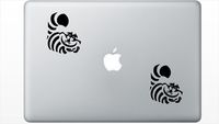 Alice In Wonderland Cheshire Cat HenryDecal5551125 Set Of Two (2x) , Decal , Sticker , Laptop , Ipad , Car , Truck