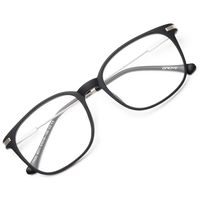 Gaoye Computer Blue Light Blocking Glasses Women/Men,Spring Hinge TR90 Lightweight Frame Anti Headache UV Lens Protection - 0.0 Magnification (Matte Black/Transparent Lens)